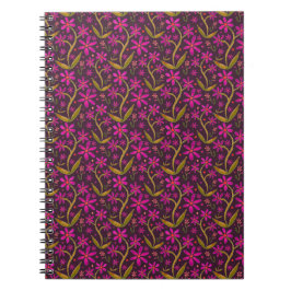 Fuchsia | Dansande akvarellprästkragar Anteckningsbok