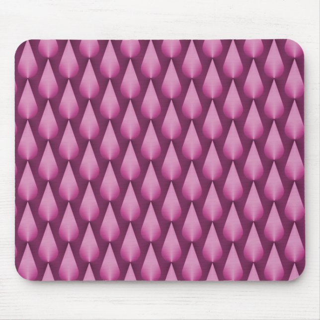 Fuchsia Dazzling Raindrops Mousepad Musmatta (Framsidan)
