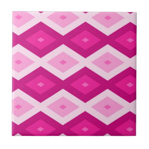 Fuchsia diamant mönster kakelplatta