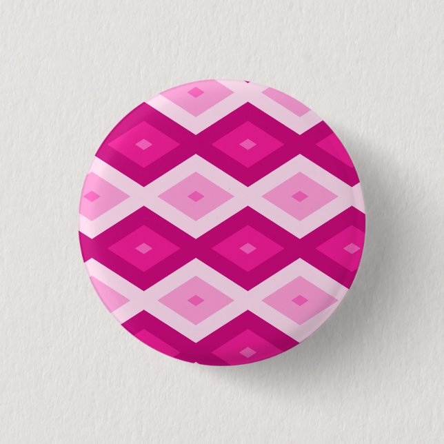 Fuchsia diamant mönster knapp (Framsida)