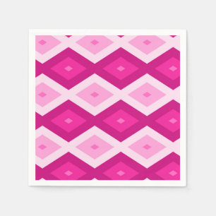 Fuchsia diamant mönster pappersservett