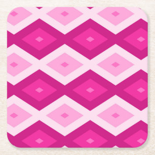 Fuchsia diamant mönster underlägg papper kvadrat
