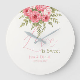 Fuchsia Dream Stor Klocka