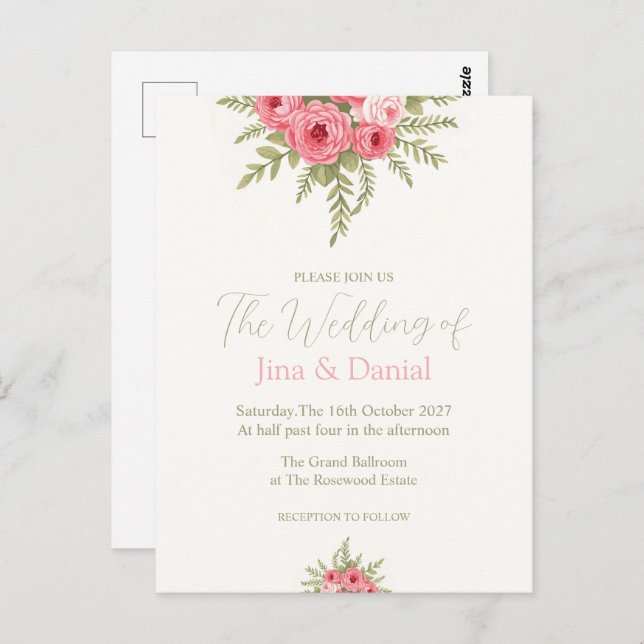 Fuchsia Dream Vykort (Fram/baksida)