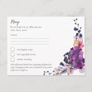 Fuchsia Dreams OSA med Menu-vykort Vykort