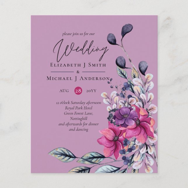 Fuchsia Dreams samordnar Sage and Deep Rosa (Framsida)