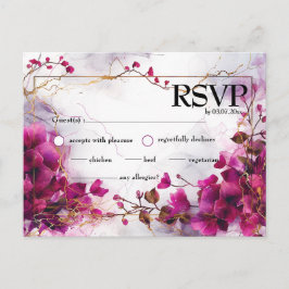 Fuchsia Enchantment: Vattenfärg Vykort