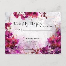 Fuchsia Enchantment: Vattenfärg Vykort