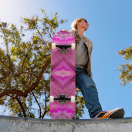 Fuchsia fantasy mini skateboard bräda 18,5 cm