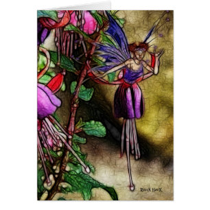 Fuchsia fe hälsningskort