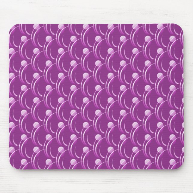 Fuchsia Finare Swirls Mousepad Musmatta (Framsidan)
