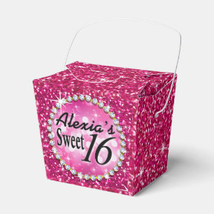 Fuchsia för gnistra för GlitzBling glitter Presentaskar