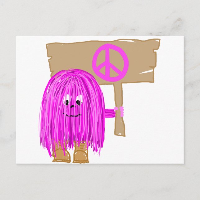 Fuchsia fred vykort (Framsida)