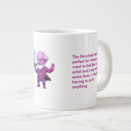 Fuchsia Freud Psychology Rorschach Test Quote for  Jumbo Mugg