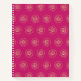 Fuchsia | Golden Zinnia Flower Medallions