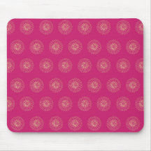 Fuchsia | Gyllene Zinnia Blommotiv Medaljonger