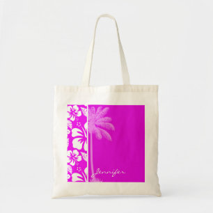 Fuchsia Hawaiian Tropical Hibiscus; Handflatan Tygkasse