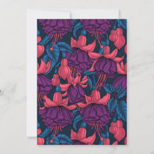 Fuchsia i blått och lila