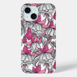 Fuchsia i vitt och rosa