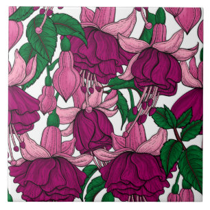 Fuchsia Kakelplatta