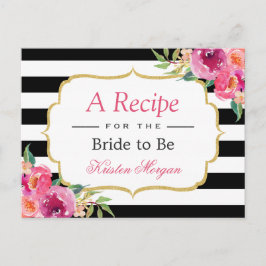 Fuchsia Lila Red Blommigt Möhippa Recipe Vykort