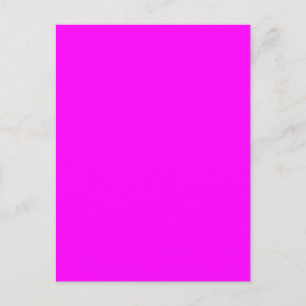 Fuchsia Magenta Rosa Solid Trend Färg Background Vykort