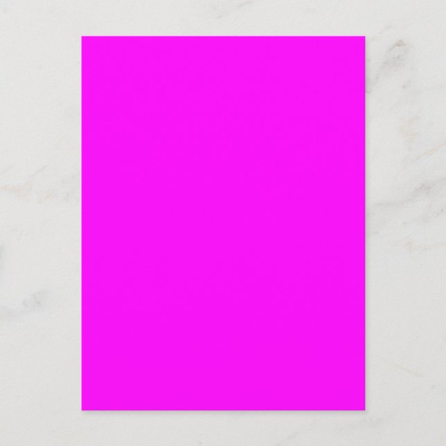 Fuchsia Magenta Rosa Solid Trend Färg Background Vykort (Framsida)