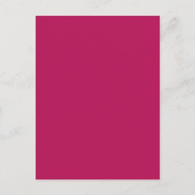 Fuchsia Magenta Rosa Solid Trend Färg Background Vykort (Framsida)