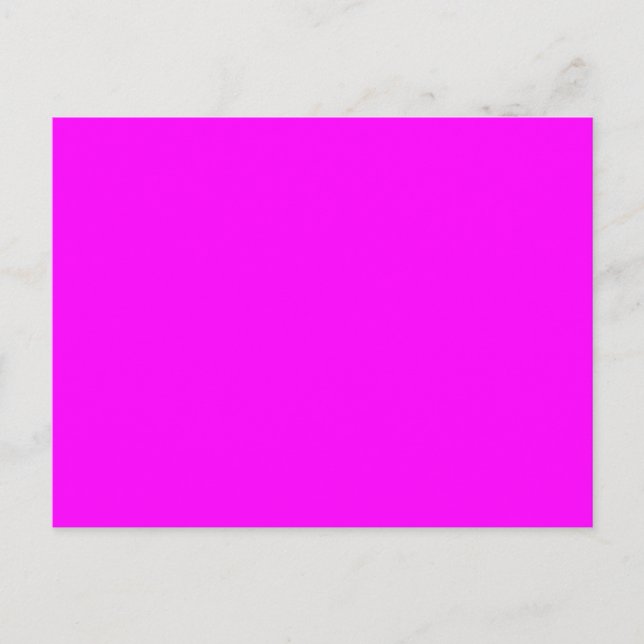 Fuchsia Magenta Rosa Solid Trend Färg Background Vykort (Framsida)