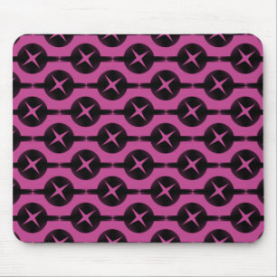Fuchsia Mindre vanliga cirklar Mousepad Musmatta