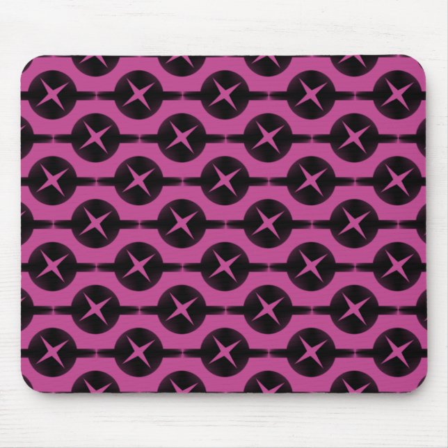 Fuchsia Mindre vanliga cirklar Mousepad Musmatta (Framsidan)