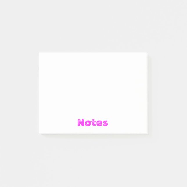 Fuchsia Notes Post-it Notes Block (Framsida)