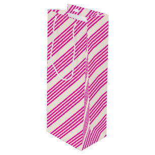 Fuchsia och beige fem rand mönster