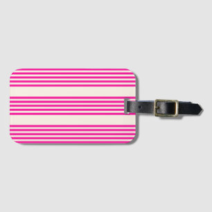 Fuchsia och beige fem rand mönster bagagebricka