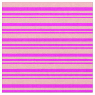Fuchsia och Ljusa rosa Mönster i Rand Tyg