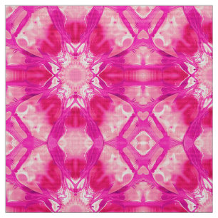 Fuchsia och Pastel Rosa Tie Dye Mönster Tyg