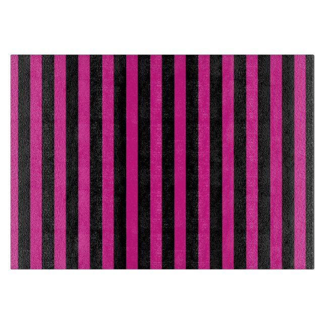 Fuchsia och svart kandy rand (Framsidan)