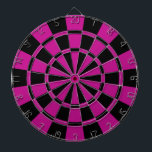 Fuchsia och svart piltavla<br><div class="desc">Fuchsiaen och svartpilen stiger ombord</div>
