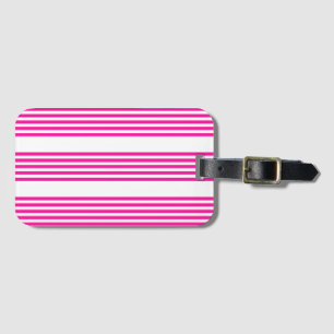 Fuchsia och vit fem rand mönster bagagebricka
