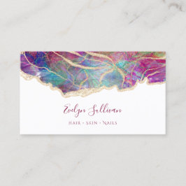 Fuchsia opal design visitkort