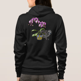 Fuchsia Orchid och kattunge Tee Shirt