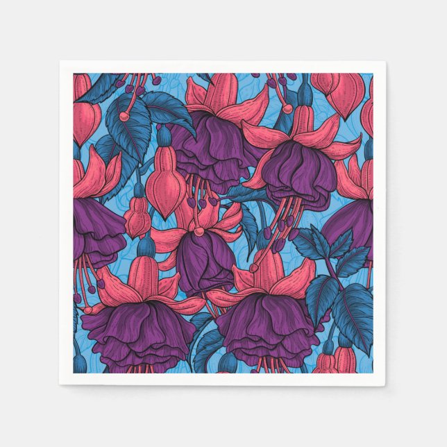 Fuchsia Pappersservett (Framsidan)