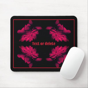 Fuchsia Peony Abstrakt Blommigt Art Personlig Musmatta