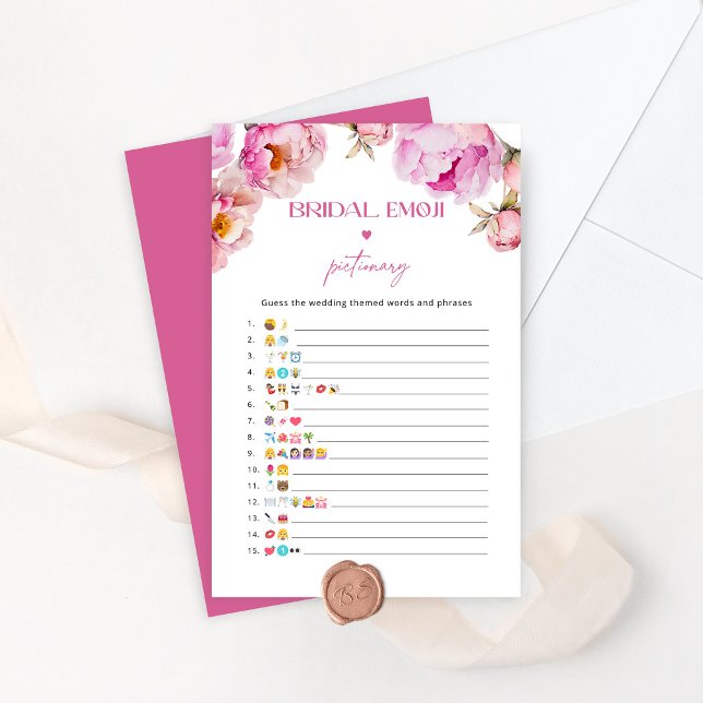 Fuchsia peony möhippa emoji pictionary-spel (Skapare uppladdad)