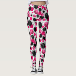 Fuchsia Pickleballs - damasker Leggings