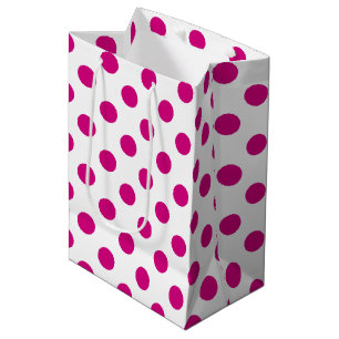 Fuchsia polka dots