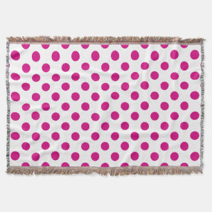 Fuchsia polka dots filt