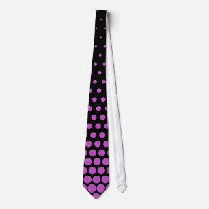 Fuchsia Polka dots Modern Black Slips