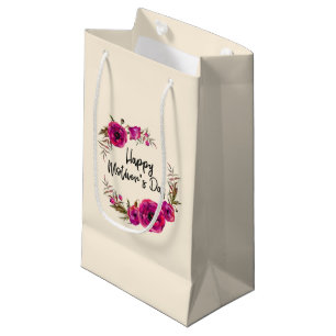 Fuchsia Poppies Blommigt Utandning Lycklig Mors da