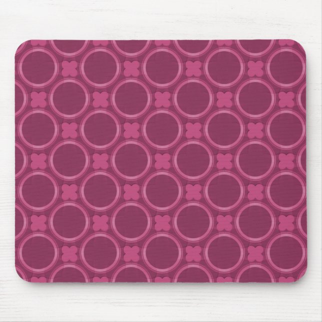 Fuchsia Quirky Charm Mousepad Musmatta (Framsidan)